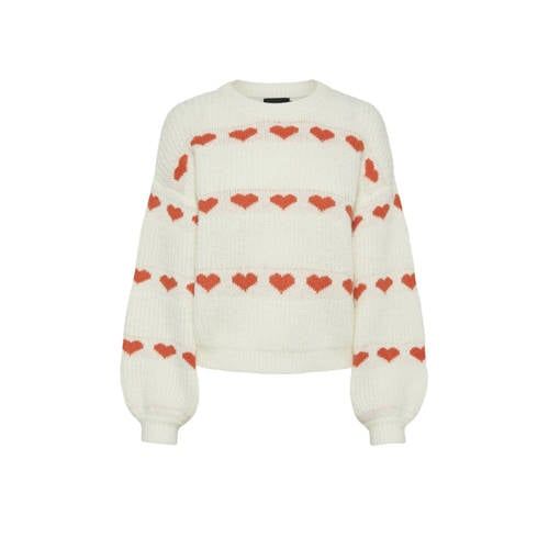 PIECES Gebreide Trui Ecru