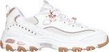 Skechers D'LITES - 20TH ANNIVERSARY Dames Veterschoenen - Wit / Rose Gold