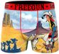 Freegun Lucky Luke Wanted Poster Boxershorts Homme M Rouge/Noir Polyester