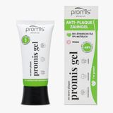 promis Gel dentaire naturelle pour une protection optimale contre la plaque et le tartre, 99% naturel, testé et approuvé, végétalien, tube en sucre durable, emballage recyclé