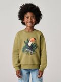 Vertbaudet Sweater jongen met ronde hals en lange mouwen