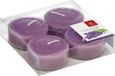 Trend Candles Maxi bougies parfumées/bougies chauffe-plat - 4x - parfum lavande - 8 heures de combustion