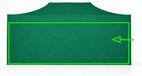 ALU Premium Paroi latérale pour tonnelle pliante 8 m - Vert
