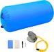 Gymnastiekrol met pomp opblaasbaar 120x75 cm PVC blauw