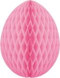 Merkloos / Sans marque Fest-Dekor Gmbh Paas decoratie ei van papier - roze - 20 cm