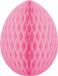 Merkloos / Sans marque Fest-Dekor Gmbh Paas decoratie ei van papier - roze - 20 cm