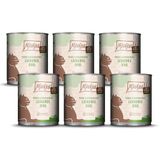 MjAMjAM - Premium natvoer voor katten - heerlijk puur rundvlees, pak van 6 (6 x 800 g), graanvrij met extra vlees