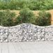 Prolenta Maison Exclusive - Verzinkte stalen gaasbakken, set van 5, afmetingen 200x30x80/100 cm