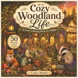 Cozy Woodland Life: A Cozy Coloring Book for Adults Featuring 50 Relaxing Forest, Cottage, and Woodland Animal Scenes