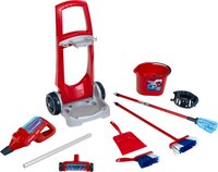 Klein Toys Vileda Schoonmaakwagen - Incl. 3in1 Steelstofzuiger - Rood