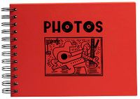 EXACOMPTA - Spiraalfotoalbum Musicart rood