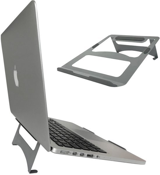 IVOL Laptopstandaard - Macbook cooling stand - Metaal - Zilver