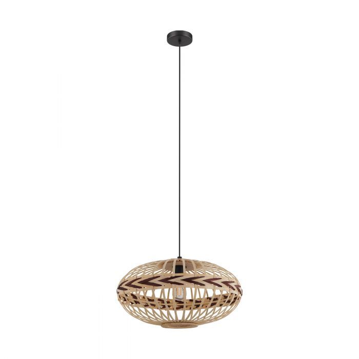 EGLO Dondarrion Hanglamp - Zwart - E27 - Ø 50 cm