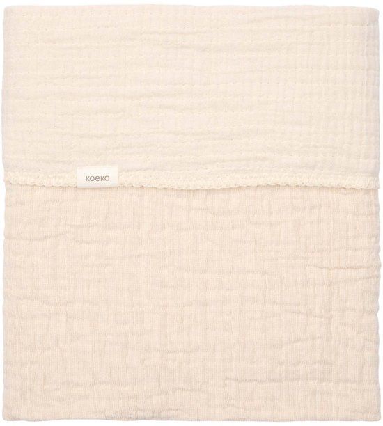 Koeka ledikantdeken Rivoli warm white 100x150