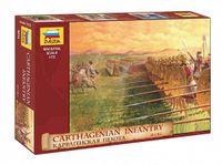 Zvezda Modelbouwpakket Militaire voertuigen - 8010 Carthaagse Infanterie - 3e–1e eeuw v.Chr. Plastic - 1:72 - Modelbouw