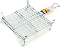 La Dehesa BBQ/barbecue braadrooster - grill verhoger - metaal - 46 x 46 x 8 cm