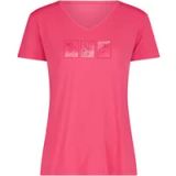 CMP Zwempak met opdruk voor dames, roze fluo, maat XS
