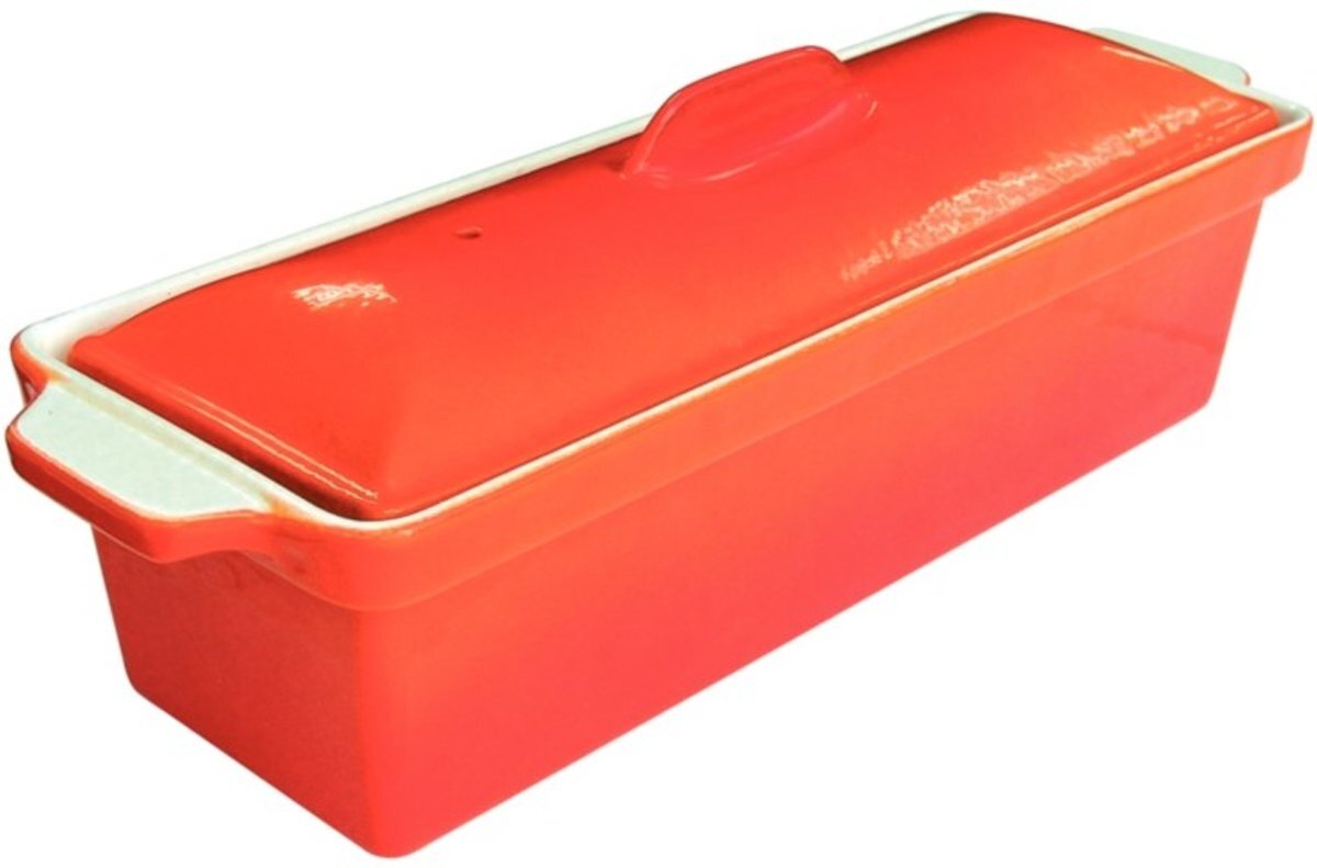 Vogue Gietijzeren Pate Terrine Oranje 1,3ltr 34 x 10.5 cm