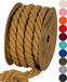 Halbach Seidenbänder gerecycled katoenen koord, breedte: 10 mm/lengte 4 meter, duurzaam katoengaren voor macramé, natuurlijk koord om te knutselen, kleur: bruin