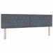 vidaXL LED Hoofdbord Donkergrijs 180 cm Fluweel