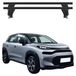 Menabo système de barres de toit, porte-bagages de base pour Citroen C3 Aircross, années modèles 2017-2024, aluminium, noir, 2 pièces