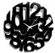 Instant Karma Clocks Wandklok, modern, minimalistisch, geruisloos, decoratie voor thuis, werkkamer, slaapkamer, keuken en woonkamer, cadeau-idee (zwart M5, 30 cm)