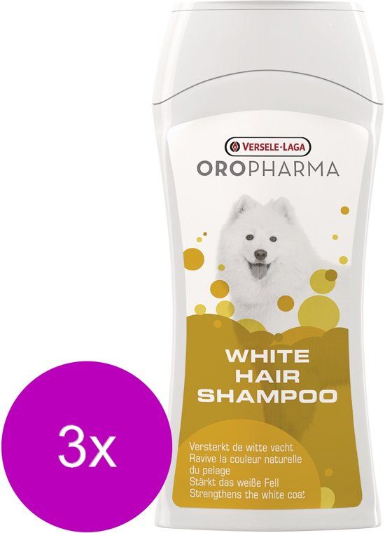 Versele-Laga Oropharma White Hair Shampoo - 3 x 250 ml