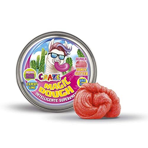 Craze Chamäleon Magic Dough Ultimate Mix superklei voor kinderen, 80 g, in doos, glutenvrije klei, meerkleurig, 6 varianten, 27066, verkrijgbaar in meerdere kleuren