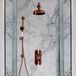 Hudson Reed Elizabeth Klassiek Satijn Koper Thermostatische Inbouw Douchekraan Set