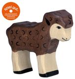Holztiger Lam Zwart Houten Figuur