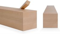 Merkloos Lijmhouten Balk - Beuken Hout Massief Hout - Meubelbouw - Technisch Gedroogd - 80x80x600mm - Natuurlijk