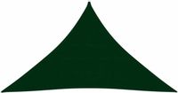 vidaXL Zonnescherm driehoekig 3,5x3,5x4,9 m oxford stof donkergroen