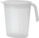 Juypal Hogar Juypal Schenkkan/waterkan - transparant - 1,75 liter - kunststof - L22 x H20 cm - met deksel