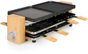 Princess 162918 Raclette Grill - 8 Person - Black & Wood Finish