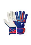 Reusch Attrakt Advance Keepershandschoenen Junior Blauw/Wit/Oranje Maat 4