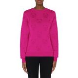 Moschino Pull en laine avec ours en peluche sur tout le motif Violet Taille : L
