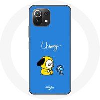 Maniacase Hoesje voor Xiaomi Mi 11 Lite Bangtan BTS BT21 Chimmy Jimin Blauwe Achtergrond