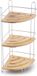 Item International Badkamer Douche rekje - staand - chrome bamboe - 20 x 20 x 48 cm