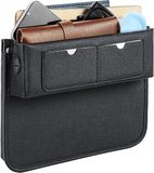 OEM Shenzhen Haorui Industrial Technology Co., Ltd. Autostoel Opbergdoos - Auto-organizer voor Stoelvuller - Lederen Organizer voor Telefoons, Portemonnee, Kaarten, Munten en Brillen