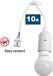 MegaMan MijnIJzerWaren Verhuisfitting + Led Lamp - 8W - 4000K - 810 Lm - 10 Stuks