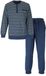 Paul Hopkins Pyjama homme - Manches longues - Éponge - Bleu - Taille 3XL