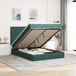 Maison Exclusive - Cadre de lit ottoman avec matelas, vert foncé, 140x190 cm, velours
