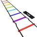 Yes4All Unisex Znnt Yes4All Agility Ladder Speed Agility Training Ladder met Draagtas 8 Rung Regenboog, D. Rungs - Regenboog, Grijs Teal UK