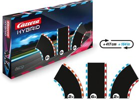 Carrera HYBRID Racebaanonderdeel - Uitbreidingsset Track Pack 1 - 10 Baanonderdelen voor Racebaan