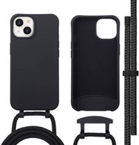 imoshion Hoesje - Geschikt voor iPhone 14 - Color Backcover met afneembaar koord geschikt voor MagSafe - Zwart