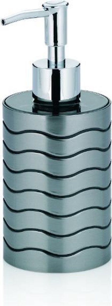 Kela Zeepdispenser - Antraciet - Kunststof - 7.5 x 7.5 x 17 cm