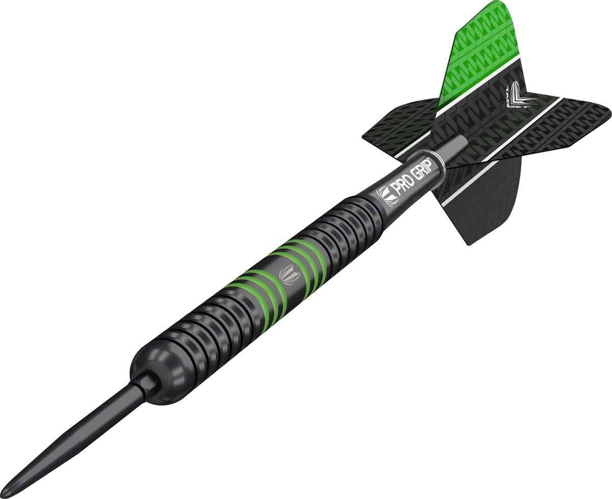 Target dartpijlen Vapor 8 tungsten groen/zwart 22 g