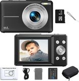 Merkloos Vlog Camera Kinderen met 32GB micro SD kaart - Digitale Camera Kinderen - Camera Voor Kinderen - Camcorder Met 16x Zoom - Compactcamera 'S 1080P 44mp - Camera 'S Voor Beginnersfotografie