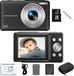 Merkloos Vlog Camera Kinderen met 32GB micro SD kaart - Digitale Camera Kinderen - Camera Voor Kinderen - Camcorder Met 16x Zoom - Compactcamera 'S 1080P 44mp - Camera 'S Voor Beginnersfotografie