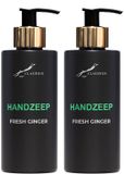 Claudius Cosmetics B.V. Handzeep Fresh Ginger 300 ml - gouden pomp - 2 stuks